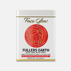 Face Glow- Fuller’s Earth w/ Rose & Aloe Vera- 12 Individual Sachets of Multani Mitti (10 gm each)- Reusable Brush & Tray Included