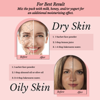 Face Glow- Fuller’s Earth w/ Rose & Aloe Vera- 12 Individual Sachets of Multani Mitti (10 gm each)- Reusable Brush & Tray Included